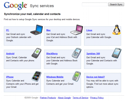 Google Sync Service